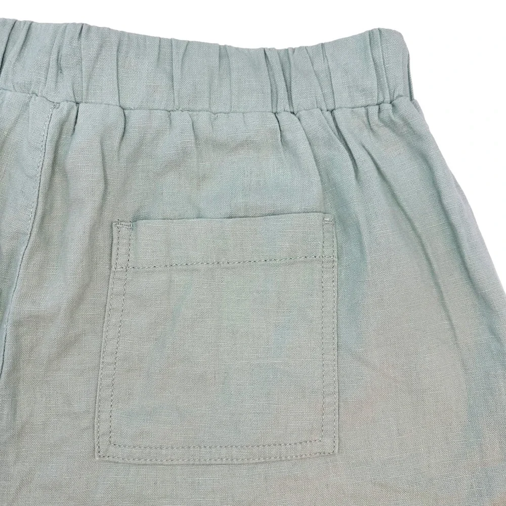 BRIGGS Linen Blend Pull On Shorts NWT‎ • Small • light green, mint